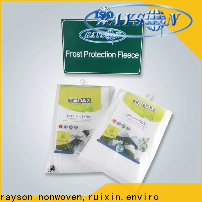 rayson nonwoven,ruixin,enviro 17gsm weed killer fabric with good price for blanket