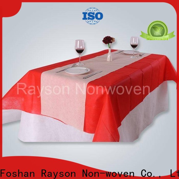 rayson nonwoven,ruixin,enviro standard disposable table cloths personalized for packaging