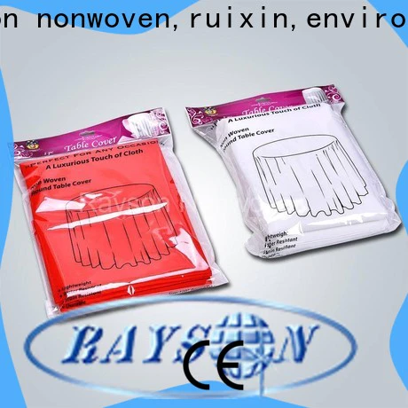 rayson nonwoven,ruixin,enviro disposable waterproof cloth factory for outdoor