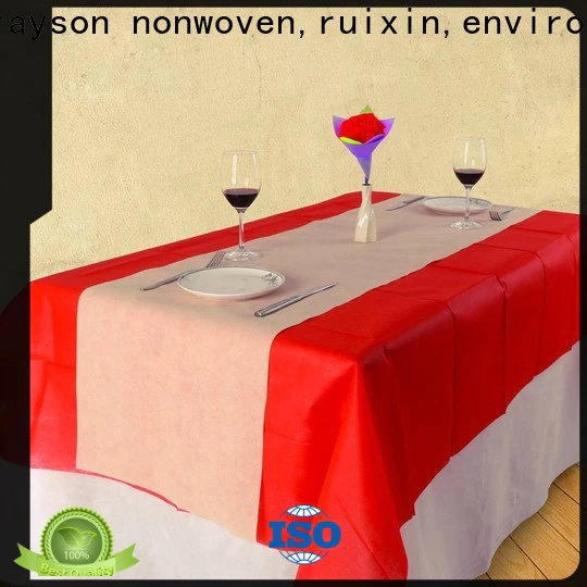 rayson nonwoven,ruixin,enviro different pattern cloth tablecloths factory for outdoor
