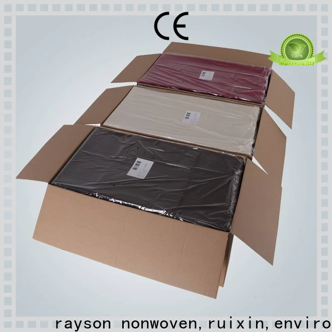 rayson nonwoven,ruixin,enviro rolle cotton tablecloths directly sale for outdoor