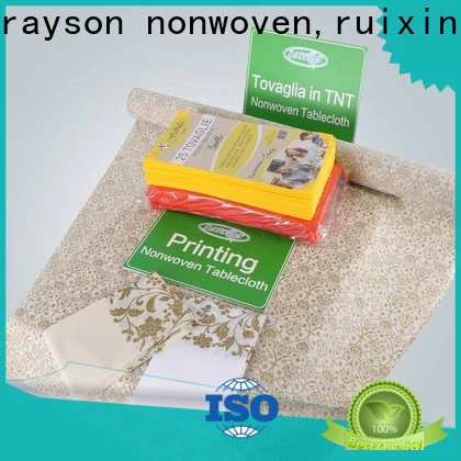 rayson nonwoven,ruixin,enviro antibacterial polypropylene fabric personalized for tablecloth