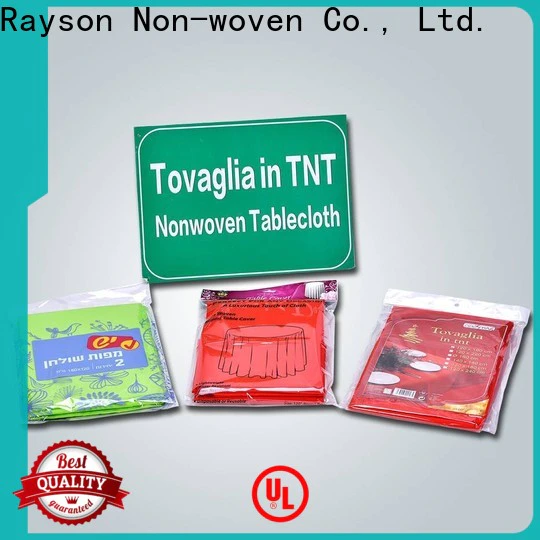 rayson nonwoven,ruixin,enviro antibacterial eco friendly tablecloths series for packaging