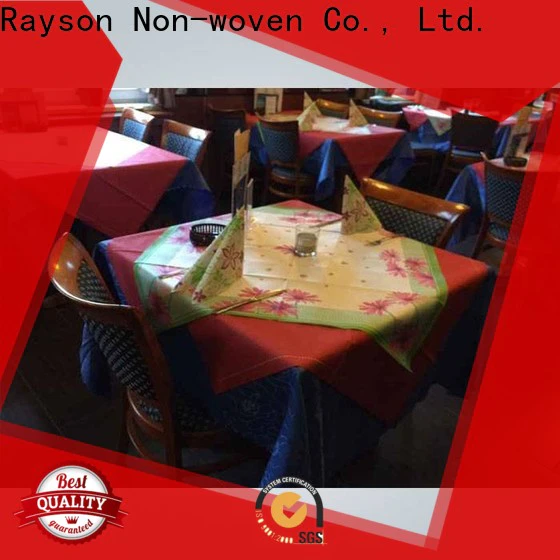 rayson nonwoven,ruixin,enviro nontoxic square tablecloths wholesale for packaging