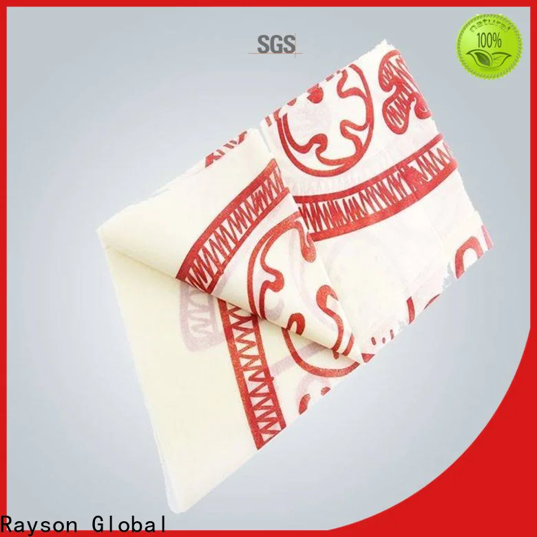 rayson nonwoven,ruixin,enviro spunbonded types of table cloth material manufacturer for tablecloth