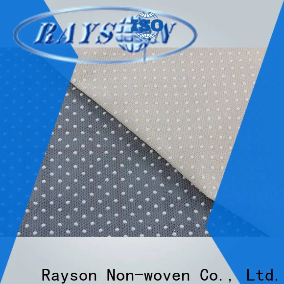 rayson nonwoven,ruixin,enviro dotted non woven needle punched geotextile customized for slipper