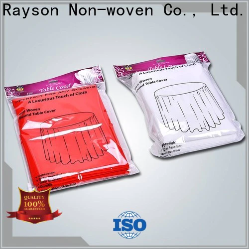 rayson nonwoven,ruixin,enviro roll round tablecloths factory price for party