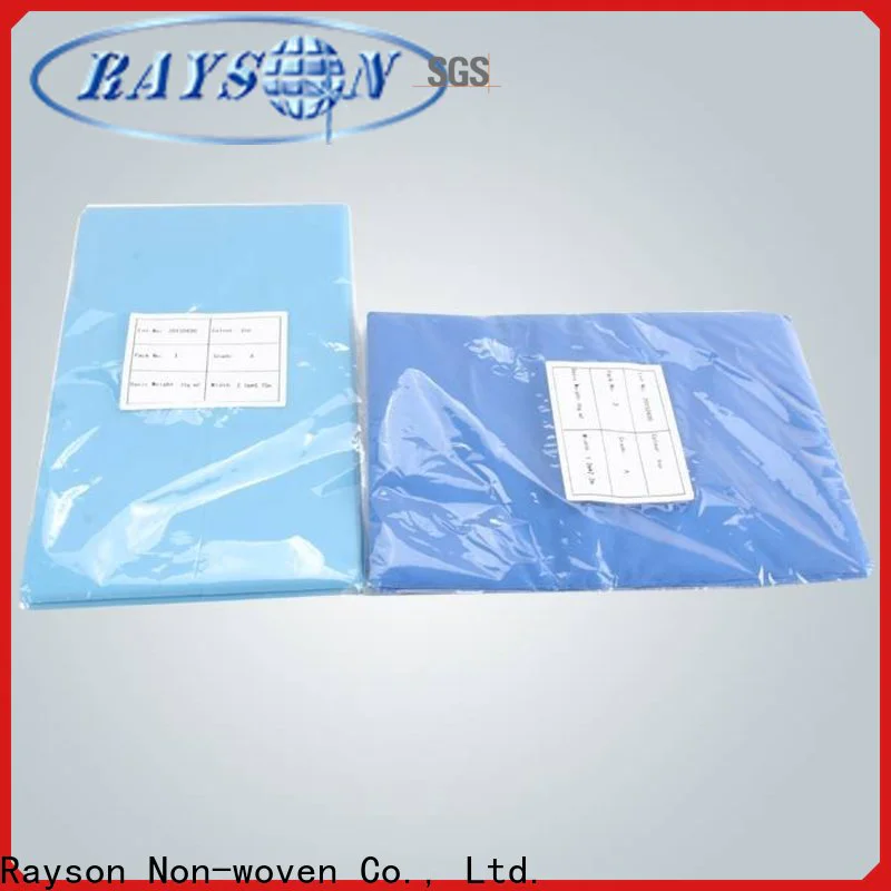 rayson nonwoven beauty non woven bed sheet personalized for indoor