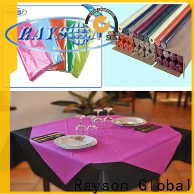 rayson nonwoven thickness tablecloth for round table series for tablecloth
