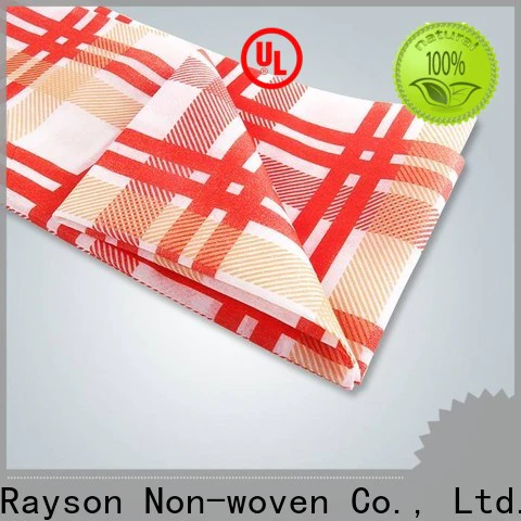 rayson nonwoven for printing custom printed table covers with good price for home