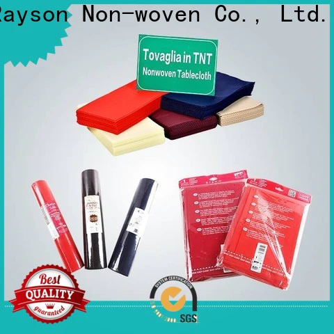 rayson nonwoven direct green tablecloth wholesale for indoor