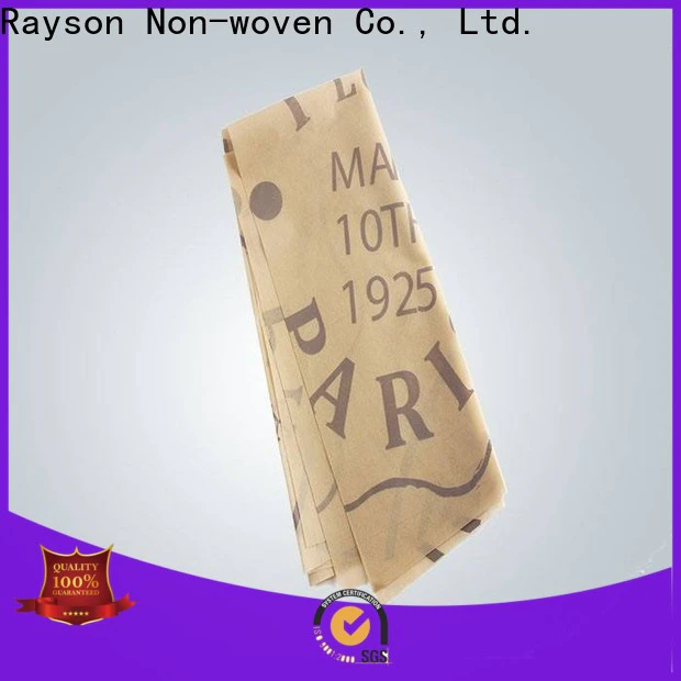 rayson nonwoven spunbonded custom printed tablecloth manufacturer for home