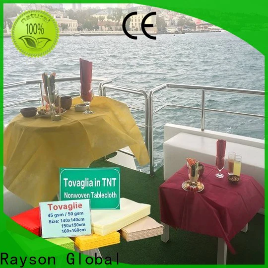 rayson nonwoven standard round table covers series for tablecloth
