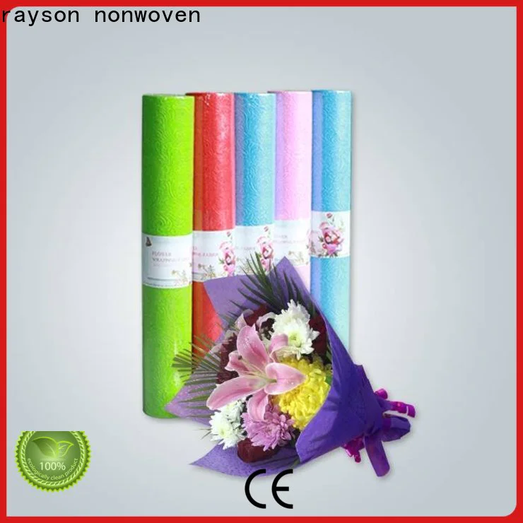 rayson nonwoven bright spunbond non woven fabric wholesale for wrapping