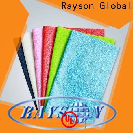 rayson nonwoven Wholesale transparent table cloth supplier for bedsheet