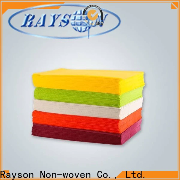 rayson nonwoven Bulk buy satin material factory for tablecloth