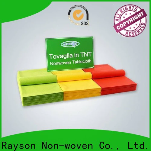 rayson nonwoven Custom printed tablecloths in bulk for indoor