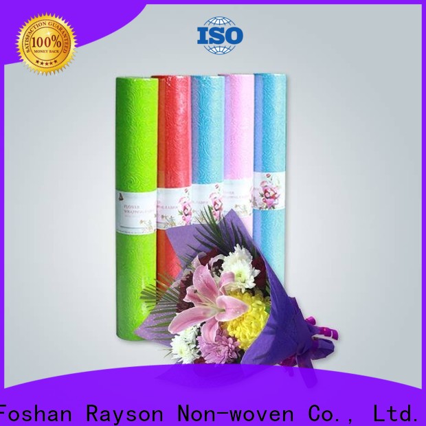 rayson nonwoven ODM spunbond nonwoven fabric price for bedsheet
