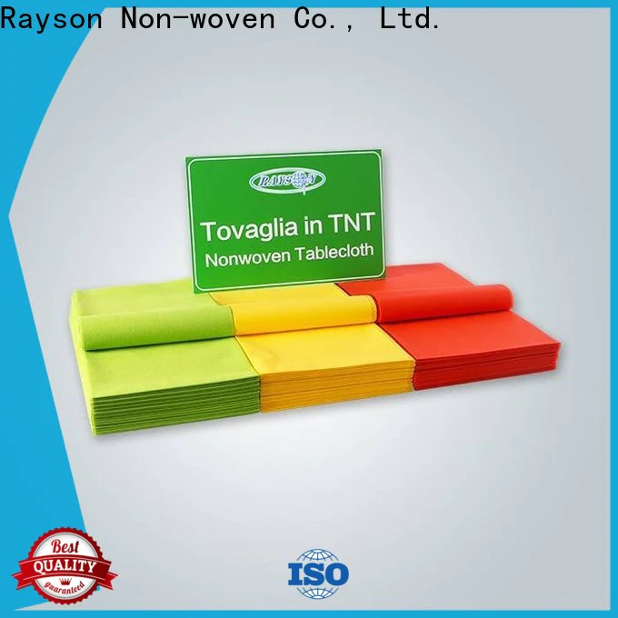 rayson nonwoven Wholesale red tablecloth factory