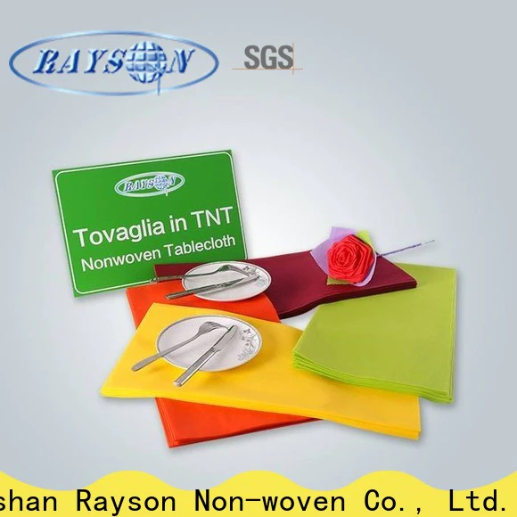 rayson nonwoven Bulk buy red tablecloth manufacturer