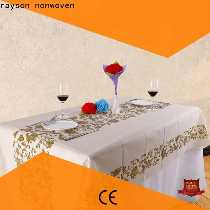 rayson nonwoven OEM printed table covers supplier for tablecloth