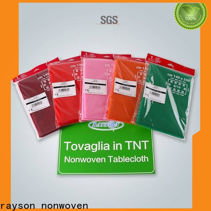rayson nonwoven tablecloth for round table supplier