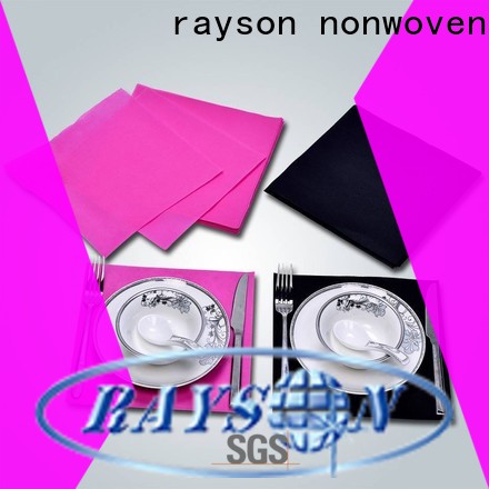 rayson nonwoven Custom white table cloth supplier