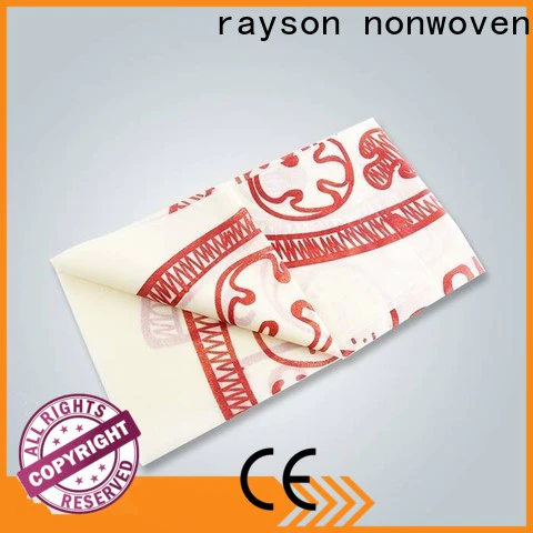 rayson nonwoven OEM printed table throws factory for home
