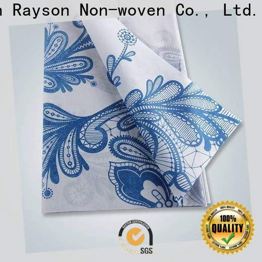 rayson nonwoven colored printed table throws factory for tablecloth