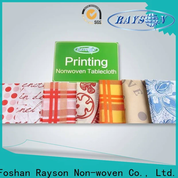 rayson nonwoven Wholesale non woven polypropylene material price for tablecloth