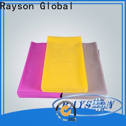 rayson nonwoven restaurant water resistant tablecloth fabric factory