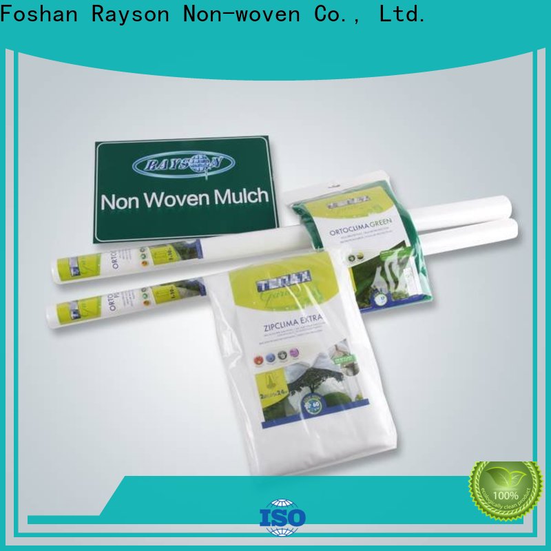 rayson nonwoven plain white weed control fabric factory for jacket