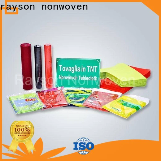 rayson nonwoven Custom high quality white tablecloth manufacturer