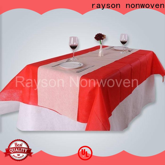 rayson nonwoven cheap fabric tablecloths in bulk