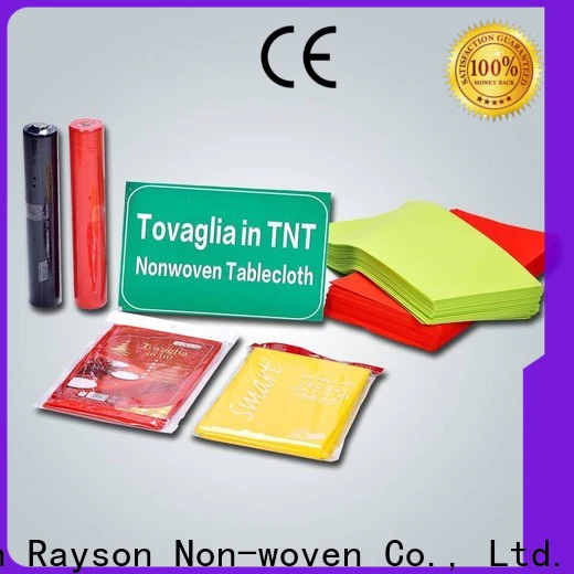 rayson nonwoven white disposable tablecloths factory