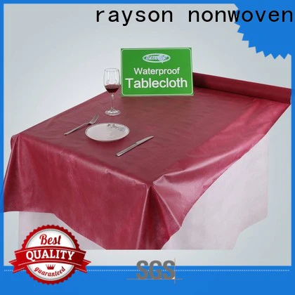 rayson nonwoven Custom OEM non woven disposable wedding tablecloths price