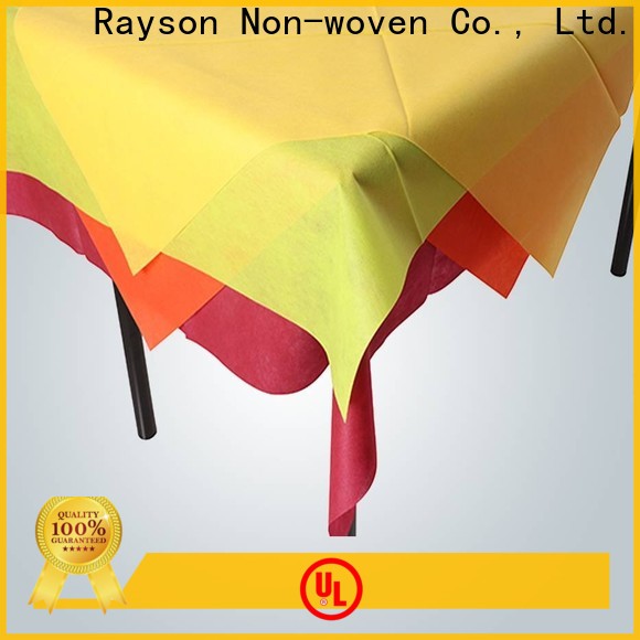 rayson nonwoven Rayson custom non woven silver disposable tablecloth price