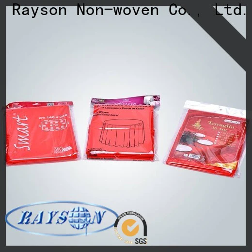rayson nonwoven Wholesale high quality non woven disposable tablecloth for 20 inch round table factory
