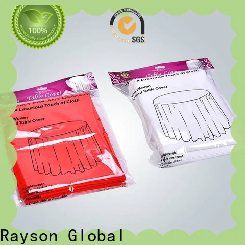 rayson nonwoven white tablecloth round table supplier