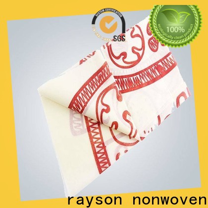 rayson nonwoven Rayson non woven disposable custom tablecloth with logo in bulk