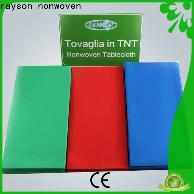 rayson nonwoven non woven tnt table cloth supplier