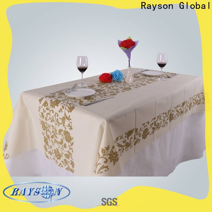 rayson nonwoven printed tablecloths in bulk