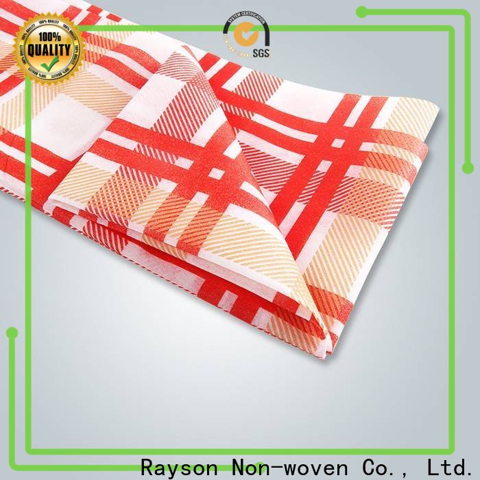 rayson nonwoven Bulk purchase best non woven tablecloths with company logo supplier