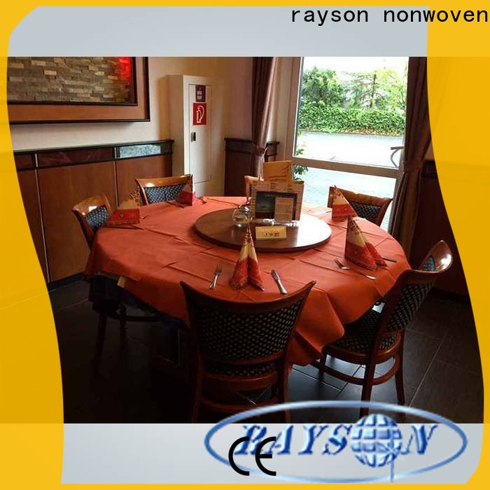 rayson nonwoven round accent tablecloth company