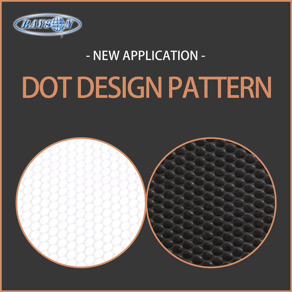 Diseño de puntos de tela de barrera de malezas no tejidas