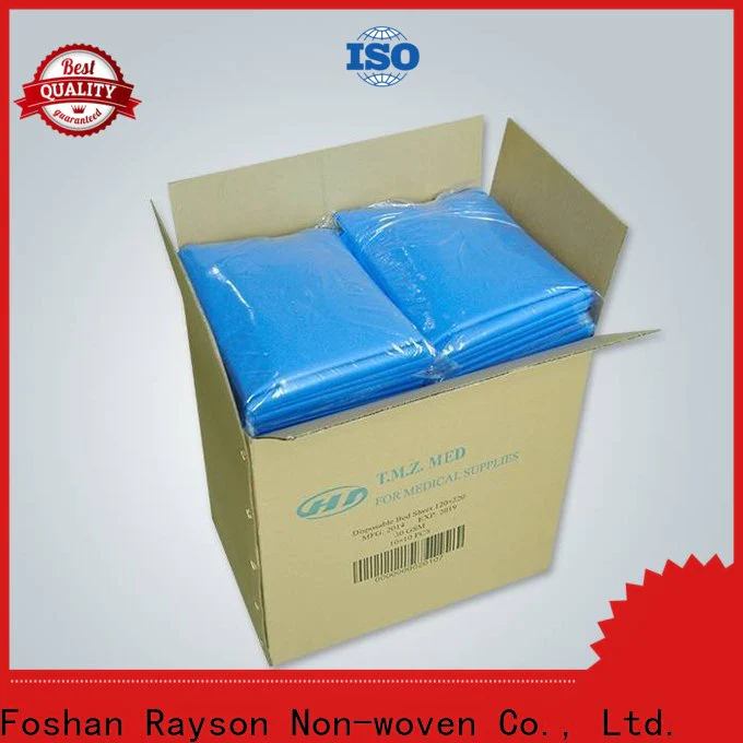rayson nonwoven spa blue sheets manufacturer