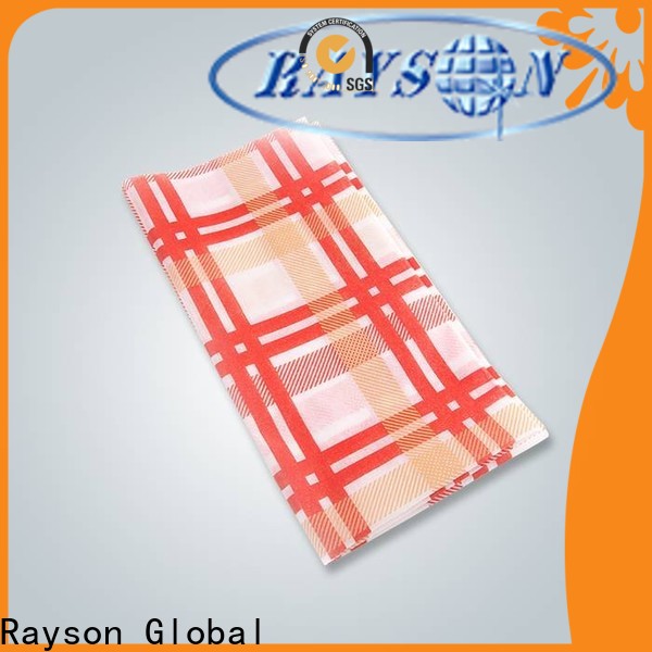 Bulk buy OEM nonwoven disposable custom table cover with logo manufacturer