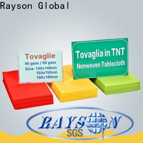 Rayson nonwoven rayson odm محبوكة tnt الجدول القماش المزود