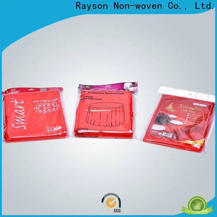 rayson nonwoven Rayson high quality nonwoven disposable round christmas tablecloths manufacturer