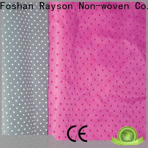 rayson nonwoven Custom best nonwoven non slip fabric for slippers company